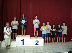 Event 8 - Girls 100m Fly Finalists